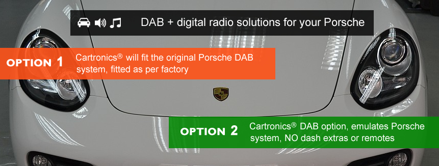 DAB for Porsche, digital radio no dash extras or remotes